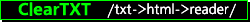 ClearTXT ( -> html)